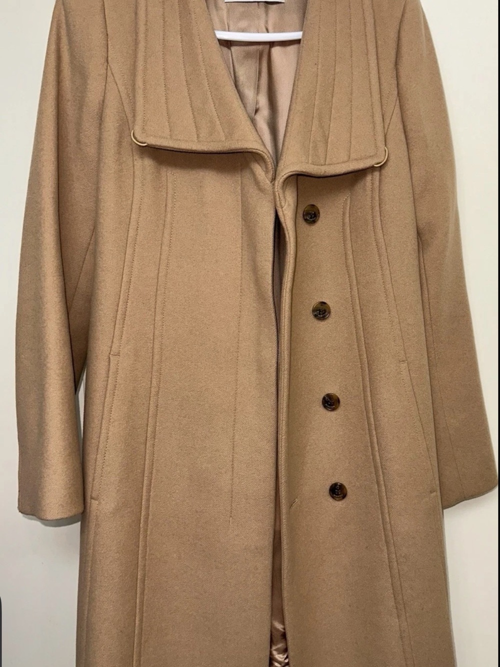Aritzia Camel Long Trench Coat